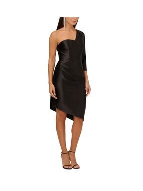 aidan mattox sequin one shoulder dress Aidan by Aidan Mattox One-Shoulder Sequin Blouson Dress